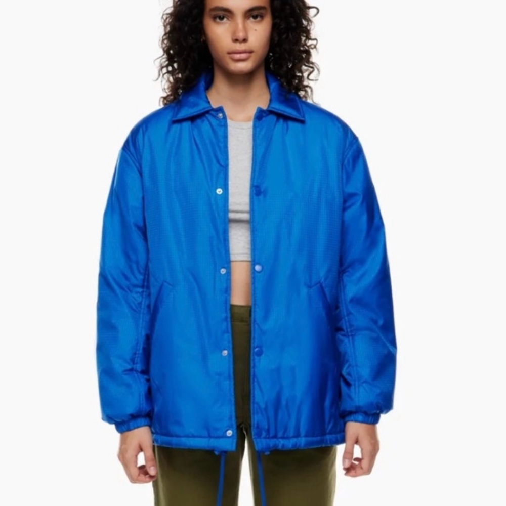 Tna Aritzia Women’s Royal Blue Coaches‎ Puffer Jacket, Size 1